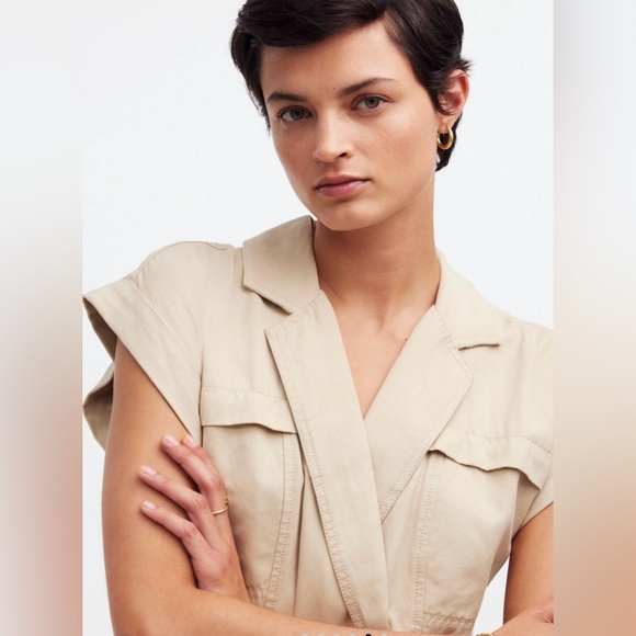 NWT Madewell Tie-Waist Muscle Tank Romper - Picture 5 of 9